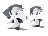 Wood Burner 5 Blades Ultra Quiet Air Circulation Heating Energy Saving Heat Powered Fireplace V1294-YM0706-3114230120313