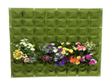 64 Pockets Vertical Outdoor Garden Felt Plants Flower Growing Bag Wall Hanging Planter V1294-YM0901-JYB00528-02