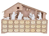 LED Light Calendar Wooden Desk Calendar Christmas Advent Calendar Ornament for Holiday Decoration V1294-YM0523-3115210294311