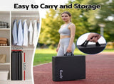 Everfit Gymnastics Mats Folding Exercise Floor Mat Portable 3 Fold Tumbling Mat Black ECM-A-180-BK
