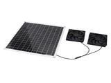 Solar Panel Powered Fan Portable Outdoor Multifunctional Solar Air Circulation Fan Kit 20W12V V1294-YM0901-3114240057311