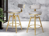 Levede 1x Bar Stools Kitchen Stool Chair BR1042-2-GY