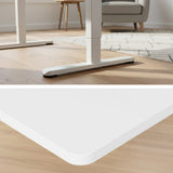 FORTIA Sit To Stand Standing Desk, 120x60cm, 72-118cm Electric Height Adjustable, White V219-ADKSSTFO2WTWB