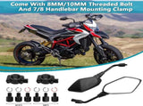 Motorcycle mirror, pair of universal rearview mirrors, suitable V1237-ZY-203-1820