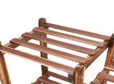 8-Tier Wooden Plant Stand Outdoor Indoor Garden Shelf V178-66770