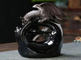 Dragon Backflow Incense Burner Waterfall Incense Holder Aromatherapy Ceramic Incense Burner with V1366-AZ2-W-19990
