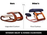 Ergonomic Kneeling Chair Wooden Neck Pain Relief Relieve Fatigue Wood Stool V952-DNGDSHTSKJ0000001V0