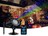 Outdoor Garden Christmas Light Projector 3 Light Colors Red Green Blue Remote Control Waterproof V1294-YM0901-L6719