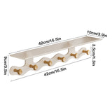 Darzheoy Wall Mounted Coat Rack with Shelf, 14 inches White Wood Floating Shelf for Entryway, V1189-WXFWAL-20260326-02593