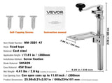 Commercial Can Opener, Heavy-Duty Manual Tabletop Cans Opener for Cans Up to 300 mm Height, V952-KGQ10YCGDSZGWVM66003V0