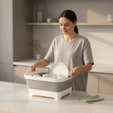 Portable Folding Sink Space-Saving Storage, Multi-Use for Kitchen, Balcony, and Outdoors V1232-CFLSL001