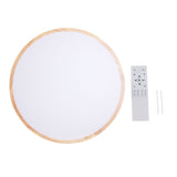 LED Flush Mount Ceiling Light Wooden 3000K to 6500K Dimmable Round Ceiling Light Fixture with Remote V1294-YM0901-3119250024912