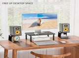 Studio Monitor Stand, 2-Pack Speaker Stands for Desk or Bookshelf, Stable Speaker Stands for Home V1188-CE-41F-00205