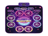 Keezi Dance Mat Toy for Kids Age 3-12 Electronic Dance Pad with Bluetooth 4 Game Modes Purple DMAT-SINGLE-BT-PK