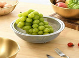 Stainless Steel Vegetable Drain Basket with Fruit Washing Strainer Filter for Kitchen Sink and Food V1369-AZ3-W-20048