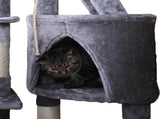 CARLA HOME 120cm Cat Tree for Indoor with Condo, Hammock & Plush Perchfor for Kittens & Adult V178-36377