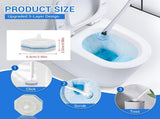 50PC Toilet Bowl Wands, Disposable Toilet Brush Heads, Wall Mounted Scrubber, Cleaner V1258-DP02-WO-199