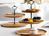 Wood Dessert Stand Rack Environmental Simple Vintage Wooden Dessert Display Tray Stand for Dessert V1294-YM0626-3118220331613