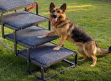 Dog Stairs for Car, 5 Steps Extra Wide Foldable Dog Ramp for Large Dogs with Non-Slip Rug Surface, V952-KZDGLTEKMZFHUGZNR001V0