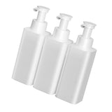 3 Chamber Soap Dispenser Wall Mount Manual Shampoo Liquid Container Leakproof Pump Head Extended V1294-YM0901-3112250034011
