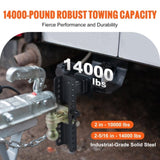 Adjustable Trailer Hitch, 25.4 cm Drop & 21.59 cm Rise Hitch Ball Mount with 5.08 cm Receiver, Solid V952-SQTQJTCB22253VXAJV0