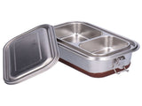 Stainless Steel Food Container Bento Lunch Box Waterproof Leakproof Bento Box for Office Camping V1294-YM0901-3118210161812