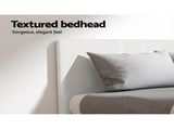 Artiss Double Bed Frame and BedStory Hybrid Mattress Bundle with Headboard White BFRAME-SET-NEO-XF-34-D