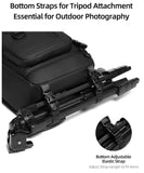 15inch Muti-Pockets Camera Sling Bag Fits Thee Lens - Water Resistant Photography Backpack with V888-ELOSUNG55724