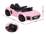 Ride On Car Licensed Audi R8 12V Electric Car for Kids Battery Pink RCAR-R8-S-PK