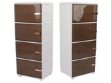 Collapsible Storage Bins Large Capacity Movable Dustproof Stackable Closet Organizer Bins with V1294-YM0901-3116230015814