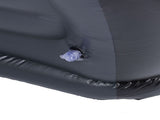 Inflatable Sofa Chair Stylish Simple Soft Flocking Blow Up Lounger Chair with Footstool for Living V1294-YM0901-3116240012711