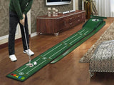 Practice Putting Mat Indoor Putter Trainer Mat 2.6m Auto-Return Golf Training Aid V1308-DSZKI-195
