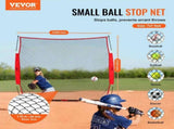 Barricade Backstop Net, 7x7 ft Ball Sports Barrier Netting, Portable Practice Equipment with Carry V952-DQW77YC00000P85CUV0