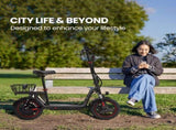 ALPHA Rover Electric Scooter with Seat, 500W 48V 25km/h 30km Range, 14-inch Tyres, Motorised V219-TRNESCAL8KRA