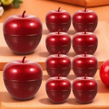 Apple Shape Storage Canister Red Tinplate for Home Decoration V1366-AZ2-W-18711