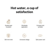 Portable Electric Kettle for Boiling Water 1.5Cup Small Tea Coffee Kettle Water Boiler Food Grade V1294-YM0901-H48315W-US