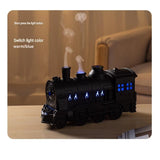 Winter Home Cleaning Comfort Kit - Silvery Retro Train Aromatherapy Humidifier and White Cordless UV V888-ELOSUNG53559