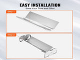 Livestock Feeding Trough, 22 Gallon Capacity, 45" Hay Feeder, Heavy Duty Steel Livestock Trough, V952-SCWSQCSWSQ45LEOTGV0
