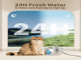 Cat Water Fountain Stainless Steel Cat Fountain Cat Hydration Cat Drinking V1107-135-51358