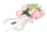 Wedding Bouquet Fake Rose Flower Holding Bunch for Decoration Photography Art Photo Pink V1294-YM0715-3115210293211
