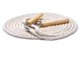 Wooden Handle Long Jump Rope, Adjustable Cotton Twine Skipping Rope for Team Games, School Sports, V1308-DSZKI-1282-7