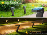 Black Outdoor Garden Pathway Lights Set Of 6 Garden Lighting Outdoor Illumination V1347-124-BLA-35144