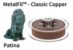 Copper-filled PLA based filament MetalFil 1.75mm Classic Copper 750 gram 3D Printer Filament V177-175METFIL-COP-0750