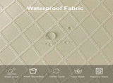 6 pcs 2025 Best-selling diamond-shaped jacquard chair cushion cover, chair cover cover. Khaki, V1192-DRO-0018
