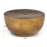 HAND MADE METAL PUNCHING COFFEE TABLE V742-SM13