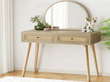 Artiss Dressing Table Set Rattan Frances FUR-W-DRESS01-RAT-WD