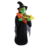 4.4ft Halloween Inflatable Witch Decoration Holiday Blow Up Lighted Witch Yard Lawn Decor for V1294-YM0901-3115240042012