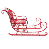 Christabelle Christmas Sleigh with Red Finish- Metal 150cm 112_JHC204R