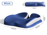 Blue Ergonomic U-Shaped Double-Layer Raised Car Seat Cushion with Breathable Cover - High Elasticity V888-ELOSUNG55027