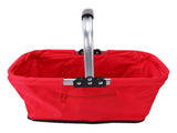 Foldable Picnic Basket Oxford Fabric Shopping Tote Reusable Grocery Bag for Camping Outdoor Fruit V1294-YM0901-3111260009412